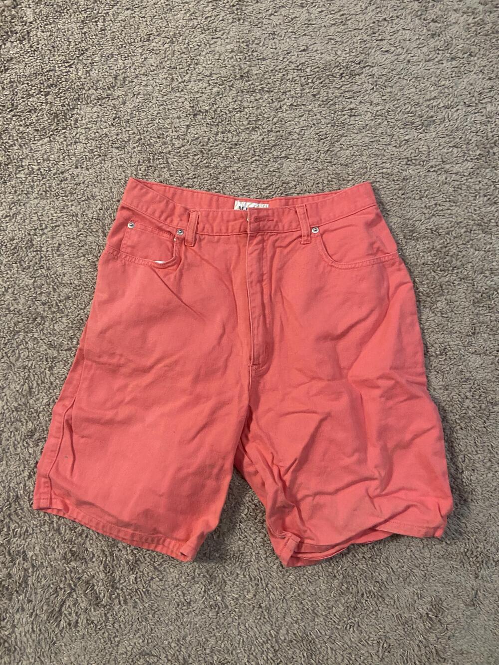 Mixit Shorts Girls 11/12 Pink Coral Cotton 5 Pocket High Rise Summer Casual